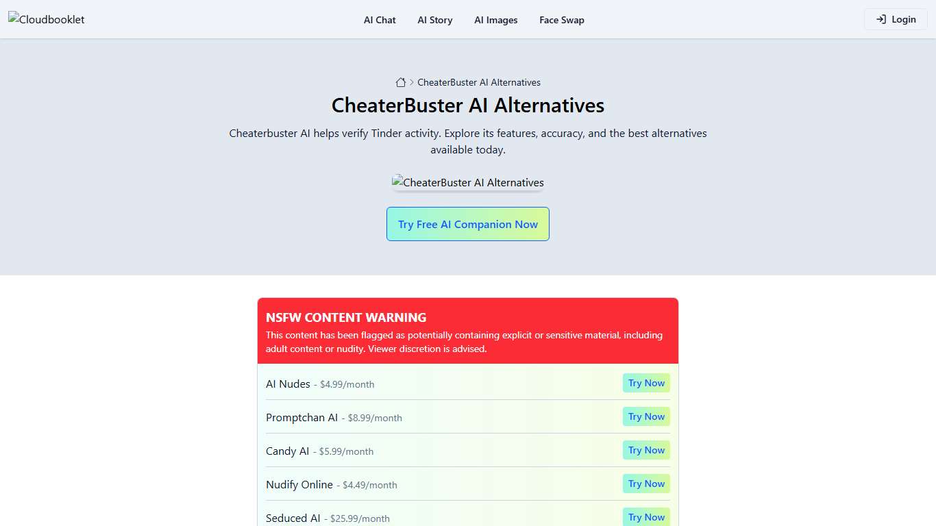 CheaterBuster AI Alternatives - Cloudbooklet